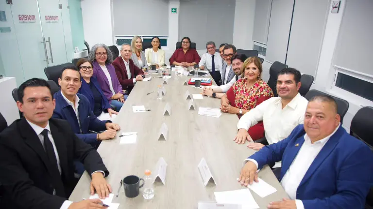 Aspirantes a la candidatura de Morena en Sinaloa en la reunión convocada en la Ciudad de México.