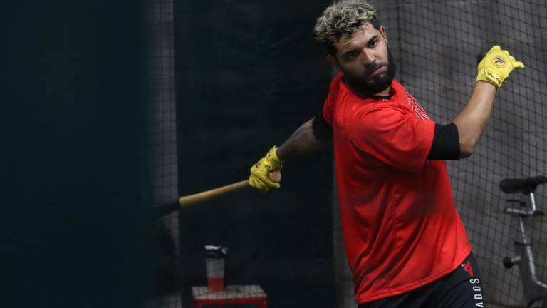 Loe Germán ya entrena a la par de sus compañeros en la pretemporada de Venados de Mazatlán.