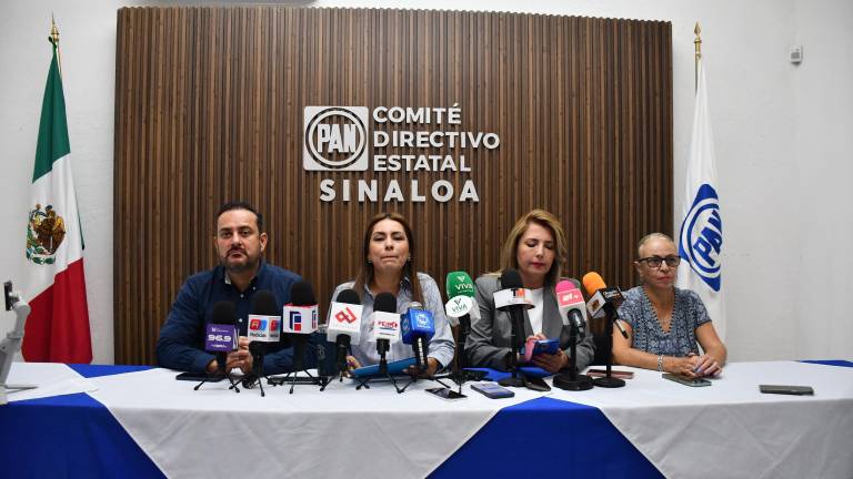 Conferencia de la dirigencia del PAN Sinaloa.
