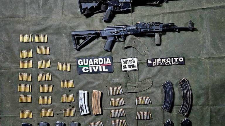 Armamento decomiso en operativos en México.