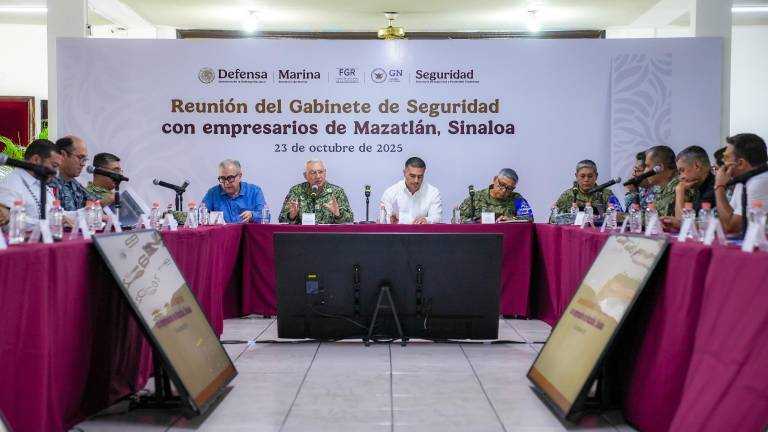 Reunión del Gabinete de Seguridad en Mazatlán.