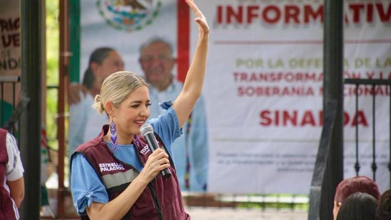 Estrella Palacios Domínguez encabezó una Asamblea Informativa en el municipio de Escuinapa.