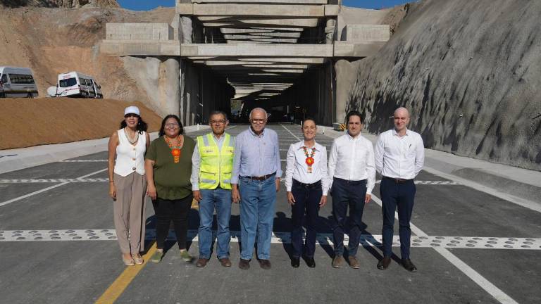 La Presidenta Claudia Sheinbaum encabeza la inauguración de la autopista Tepic-Compostela en Xalisco, Nayarit.