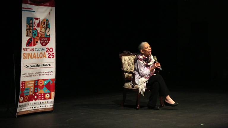 Luisa Huertas durante la charla sobre la película ‘No nos moverán’.