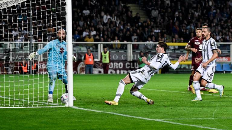 Dusan Vlahovic marca el único gol del juego.