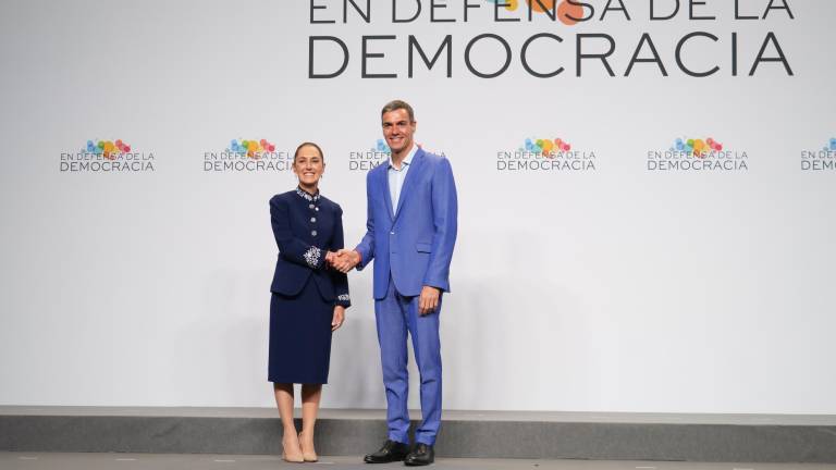 La Presidenta de México, Claudia Sheinbaum se encuentra en Barcelona en la IV Cumbre en Defensa de la Democracia.