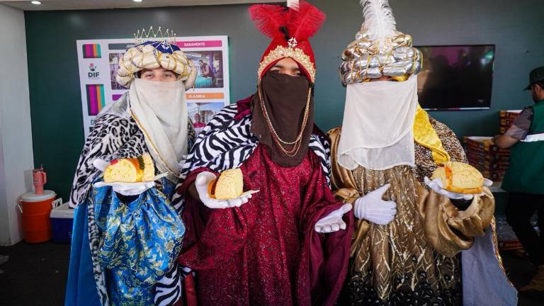 Melchor, Gaspar y Baltazar estuvieron presentes y repartieron rosca.