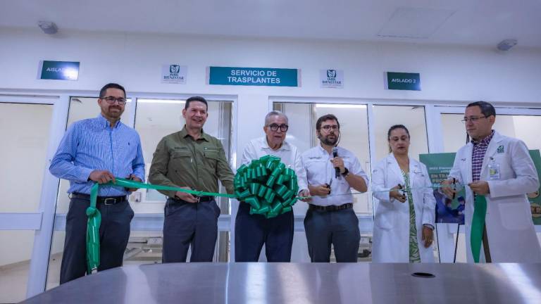 Inauguración en Culiacán de la unidad de trasplantes dentro del Hospital General.