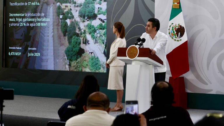 El director de la Conagua, Efraín Morales López, anunció que durante el sexenio de la Presidenta Claudia Sheinbaum Pardo se invertirán más de 11,200 millones de pesos en obras hidráulicas para Sinaloa.