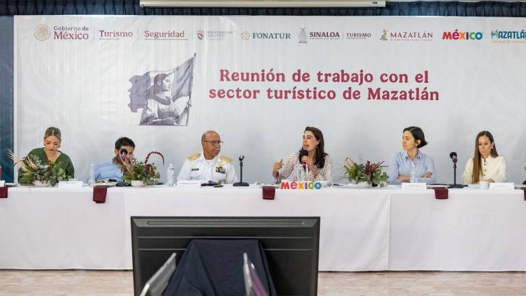 La Secretaria de Turismo del Gobierno de México, Josefina Rodríguez Zamora, planteó los trabajos que se harán para promover el turismo internacional para Mazatlán.