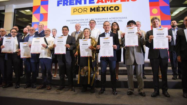 Algunos de los aspirantes que buscan ser candidato a la Presidencia de México por el Frente Amplio por México.