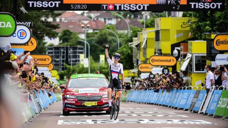 Gran exhibición de Matej Mohoric para ganar séptima etapa del Tour de Francia