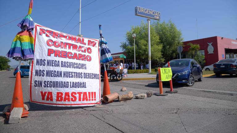 Cerraron el tramo del bulevar Miguel Tamayo Espinoza de los Monteros que está frente a la clínica.