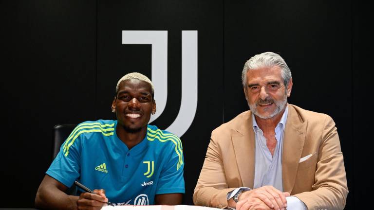 Paul Pogba al momento de quedar vinculado de nuevo con la Juventus.