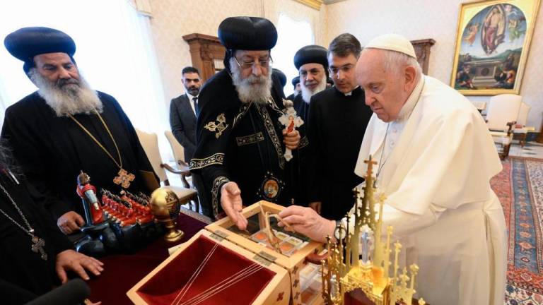 El Papa Francisco en uno de sus eventos con líderes religiosos.