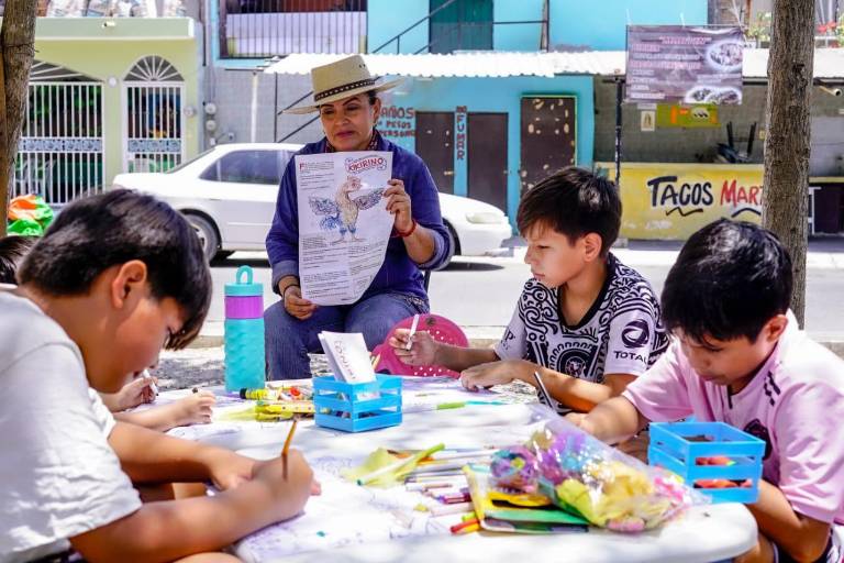 Despliegan niños su imaginación con ¡Qué león es!