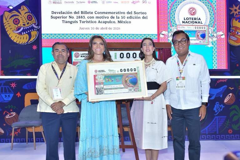 Billete conmemorativo de la Lotería Nacional enaltece el orgullo del Tianguis Turístico de México, por su 50 aniversario