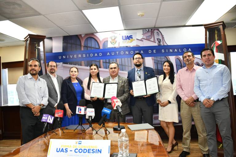 UAS y Codesin firman convenio para impulsar desarrollo regional y formación de talento en Sinaloa