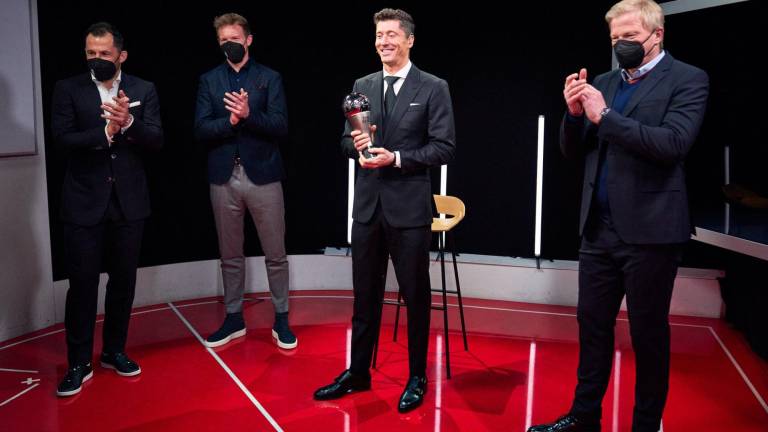 Robert Lewandowski obtuvo su primer premio como The Best de la FIFA.