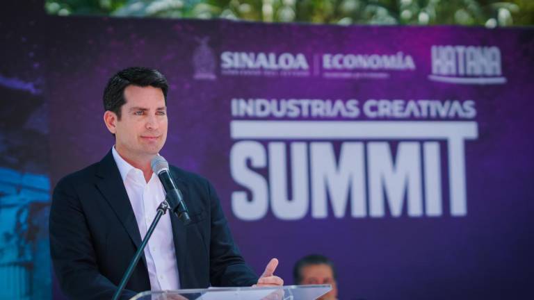 El Secretario de Economía, Javier Gaxiola Coppel, en la inauguración del primer Summit de Industrias Creativas.