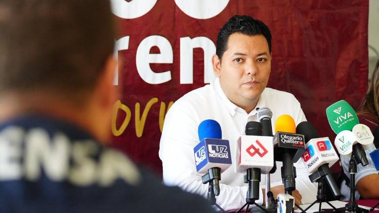 Édgar Barraza, dirigente de Morena en Sinaloa.