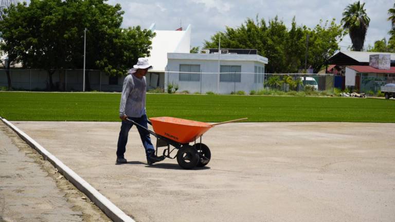 Continúan las obras de mejoramiento de este escenario deportivo.