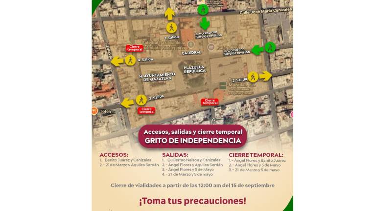 Autoridades recomendaron utilizar vías alternas, como Teniente Azueta, 5 de Mayo y Melchor Ocampo.