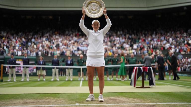 Ashleigh Barty se consagra en el césped de Wimbledon.