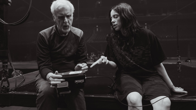 James Cameron y Billie Eilish.