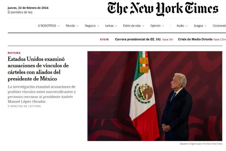 Por años, EU examinó acusaciones de vínculos de cárteles con aliados e hijos de AMLO, revela NYT