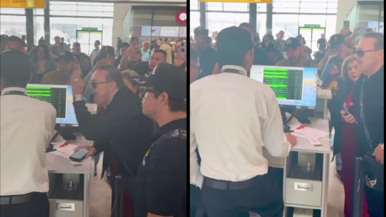 Julio Preciado se muestra molesto