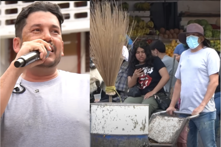 Sorprende Luis Ángel ‘El Flaco’ a sus fans vestido de barrendero en Guadalajara