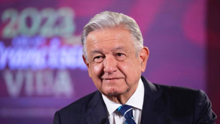 El Presidente Andrés Manuel López Obrador durante la conferencia matutina de este miércoles.