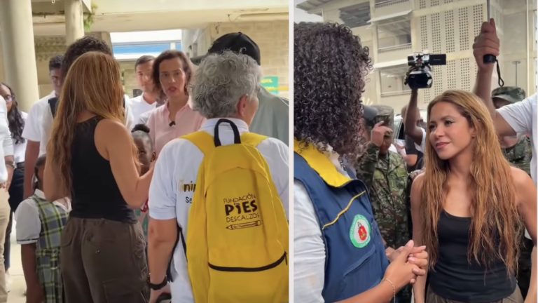 Shakira visitó la ciudad de Quibdó.