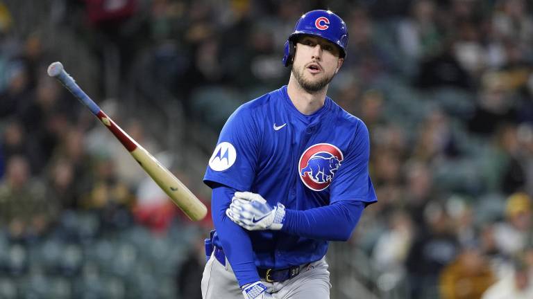 Kyle Tucker tuvo una buena temporada con los Cachorros, pero puso en duda su permanencia con el club.