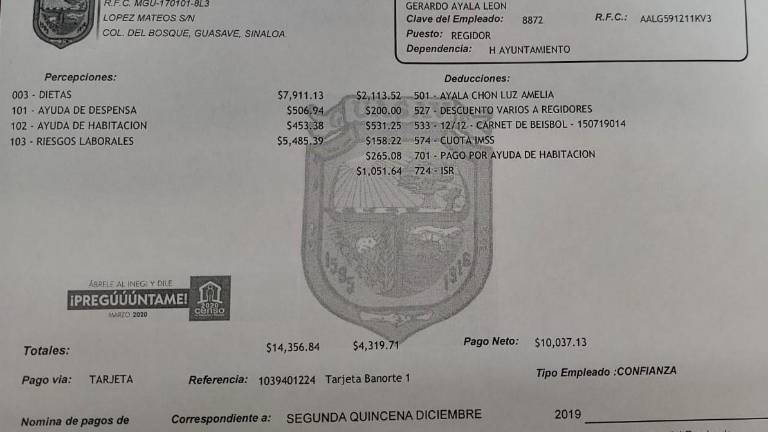 Por esta observación la ASE emitió el pliego de observaciones AECF-MUN-0212020-2019-P0-56-08 y la Promoción de Responsabilidad Administrativa AECF-MUN-0212020-2019-PR-56-22.