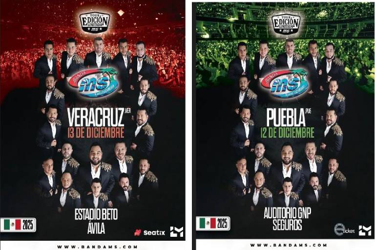 Cerrará Banda MS el año en Veracruz, Puebla y CdMx