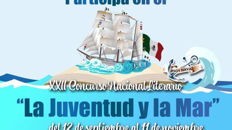Lanza convoca la Secretaría de Marina a participar en el 22 Concurso Nacional de Expresión Literaria “La Juventud y la Mar 2022”.