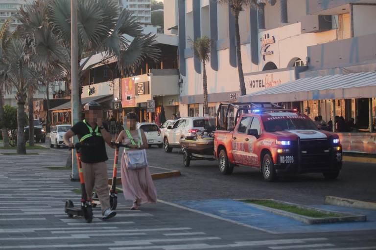 Afirma Protección Civil que mantiene operativo para regular uso de scooters en el malecón