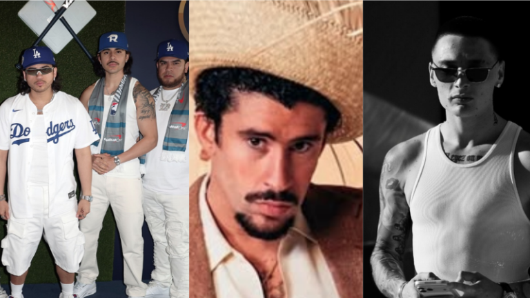 Furza Regida, Bad Bunny y Peso Pluma.