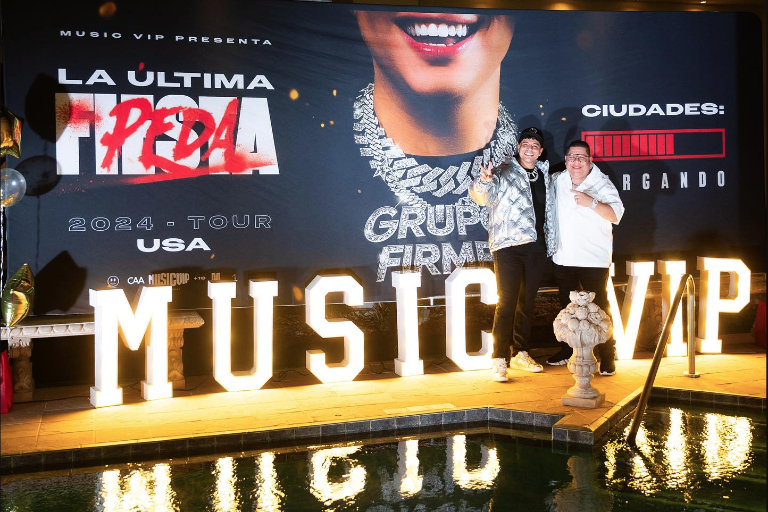Celebra Eduin Caz el inicio del nuevo Tour 2024 de Grupo Firme por Estados Unidos