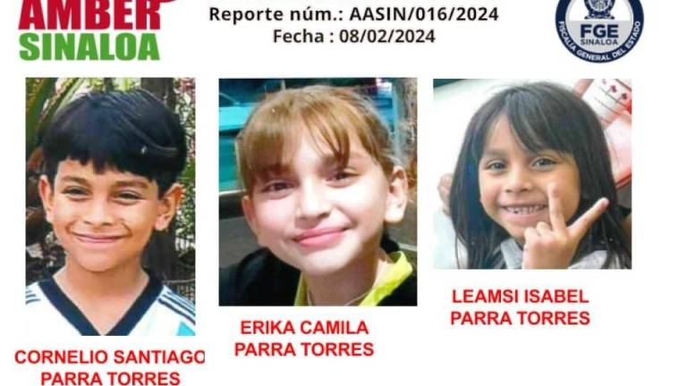 Desaparecen tres hermanos de Culiacán; al parecer la madre se los llevó a EU