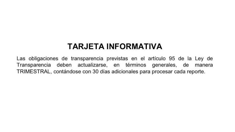 De acuerdo a José Antonio Ríos, Secretario General del Congreso de Sinaloa, las obligaciones de transparencia de este ente deben actualizarse de manera trimestral.