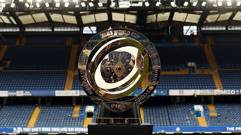 El trofeo del Mundial de Clubes.