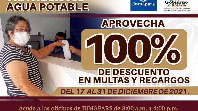 El descuento se aplicará del 17 hasta el día 31 del mes de diciembre.