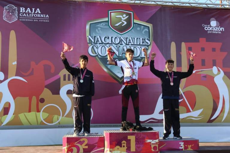 Sinaloa logra oro, plata y bronce en ciclismo de pista en los Nacionales 2022