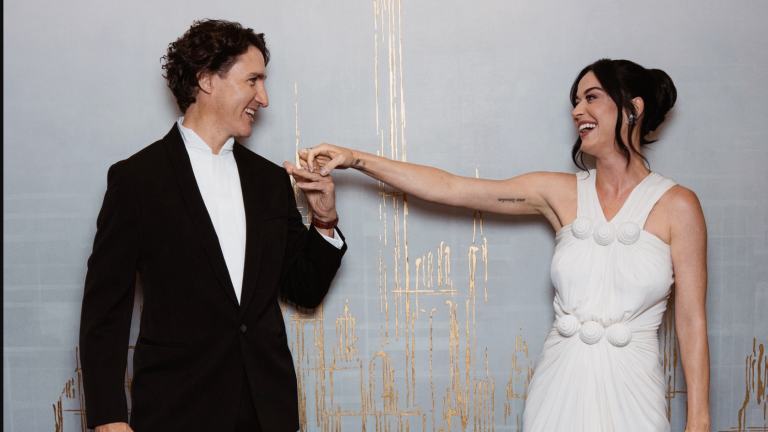 Justin Trudeau y Katy Perry.