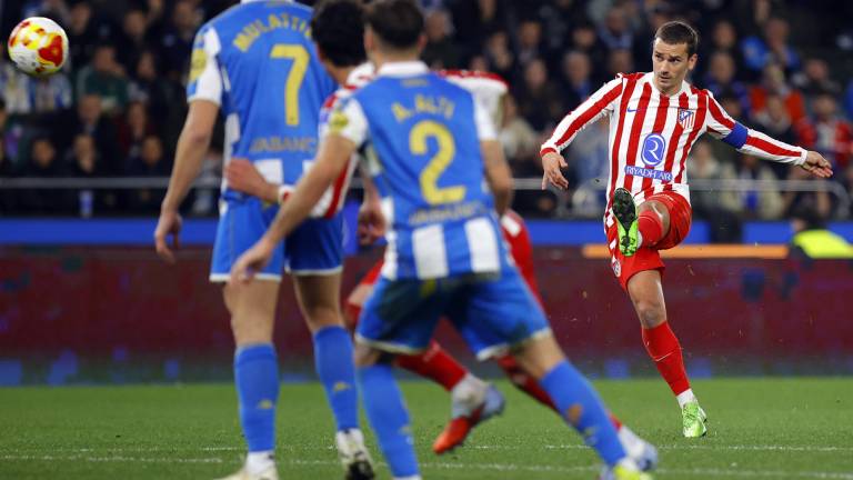 Antoine Griezmann sacó adelante al Atlético con el solitario gol del triunfo en la Copa del Rey.
