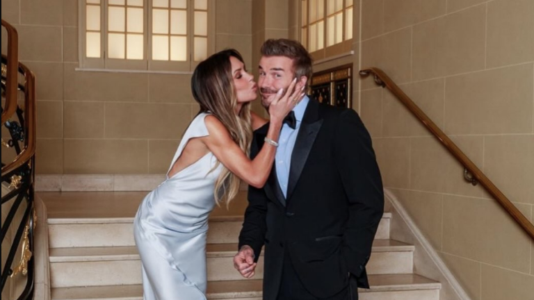 Victoria y David Beckham.