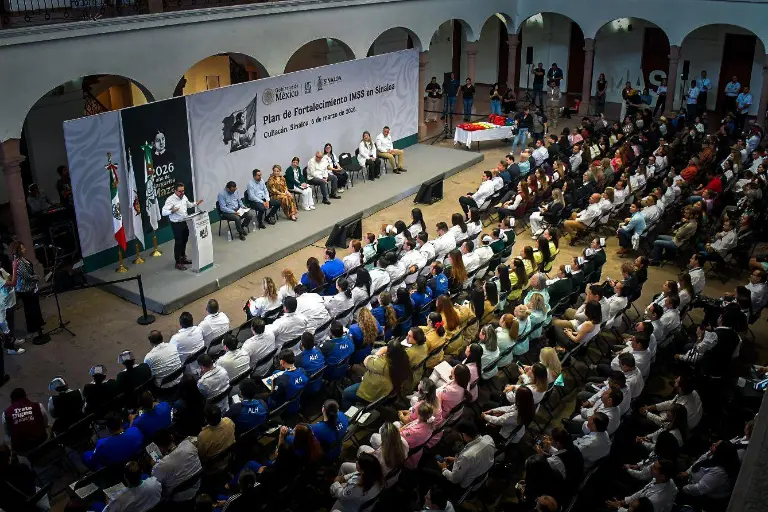 Presentación en Culiacán del Plan de Fortalecimiento del IMSS en Sinaloa.